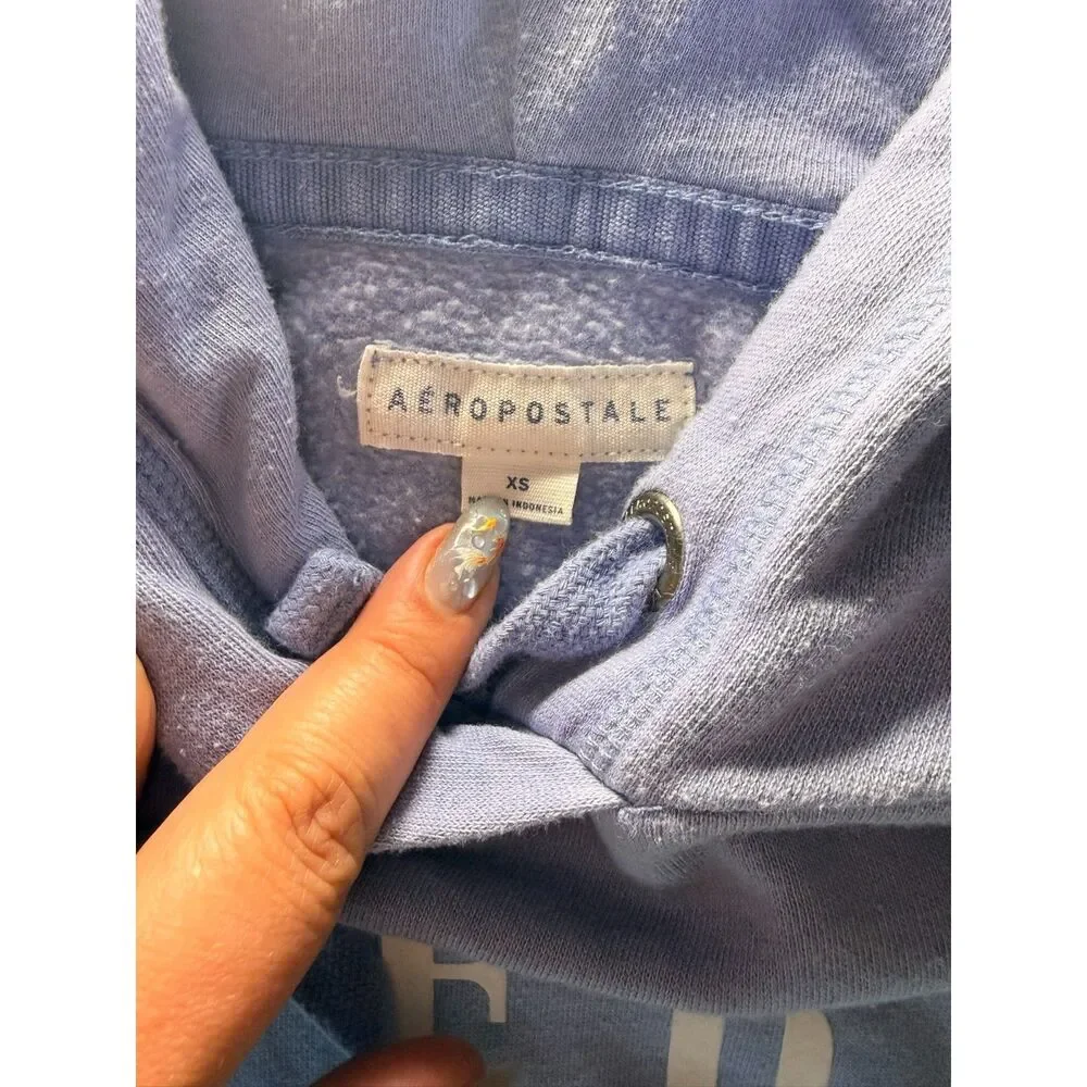 AEROPOSTALE Matching Light Blue Hoodie & Jogger Set - XS